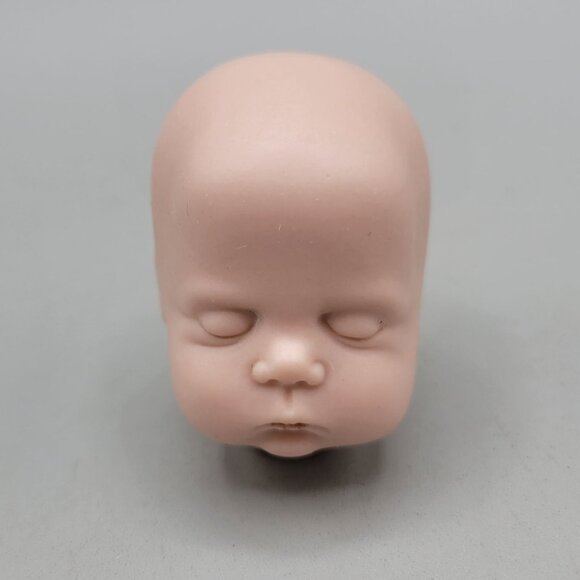Sugar Lump Porcelain Bisque Doll Head Reproduction by Boots Tyner Unpainted - Picture 1 of 8